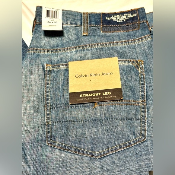 NWT‎ Calvin Klein Men's Blue Jeans 36 X 30 - Picture 4 of 7